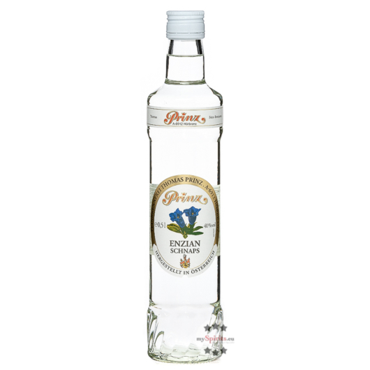 Prinz Enzian-Schnaps / 40 % vol. / 0,5 Liter-Flasche