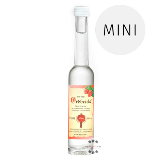 Prinz: Erdbeerla Miniatur / 34 % Vol. / 0,04 Liter-Flasche