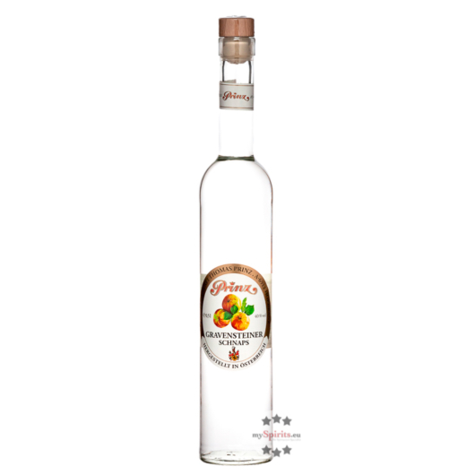 Prinz: Gravensteiner Schnaps / 40 % Vol. / 0,5 Liter-Flasche