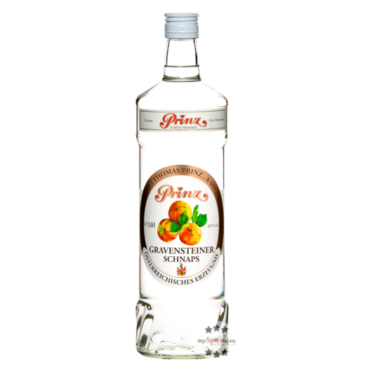 Prinz: Gravensteiner Schnaps / 40 % Vol. / 1,0 Liter-Flasche