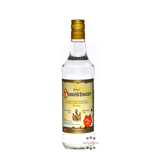 Prinz: Hausschnaps mit Marille / 34% Vol. / 0,7 Liter - Flasche