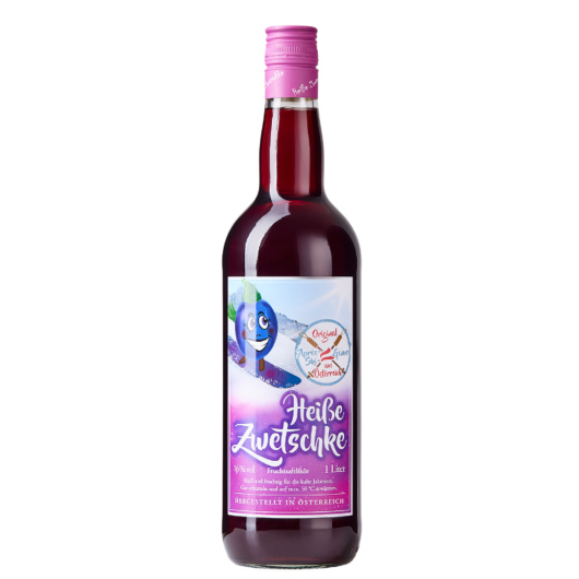 Prinz Heiße Zwetschke - Frucht-Likör zum Erwärmen / 16% Vol. / 1,0 Liter - Flasche