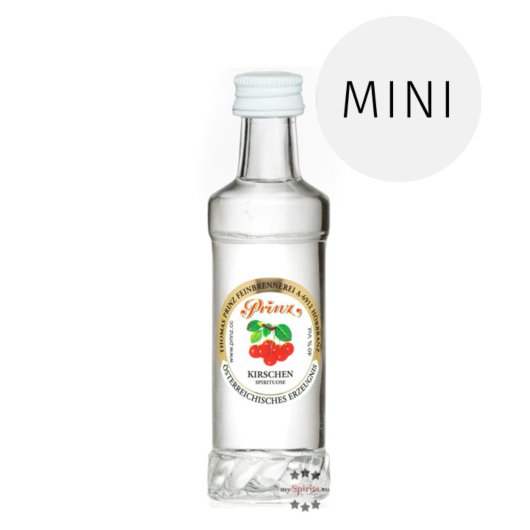 Prinz: Kirschen-Schnaps Miniatur / 40% Vol. / 0,04 Liter - Flasche