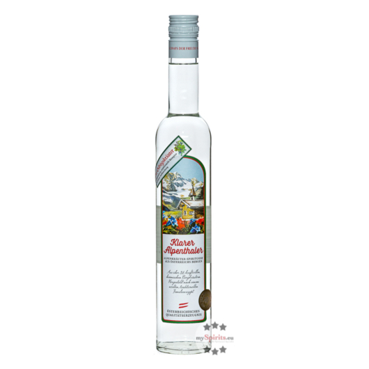 Prinz: Klarer Alpenthaler Kräuterschnaps / 38 % Vol. / 0,5 Liter-Flasche