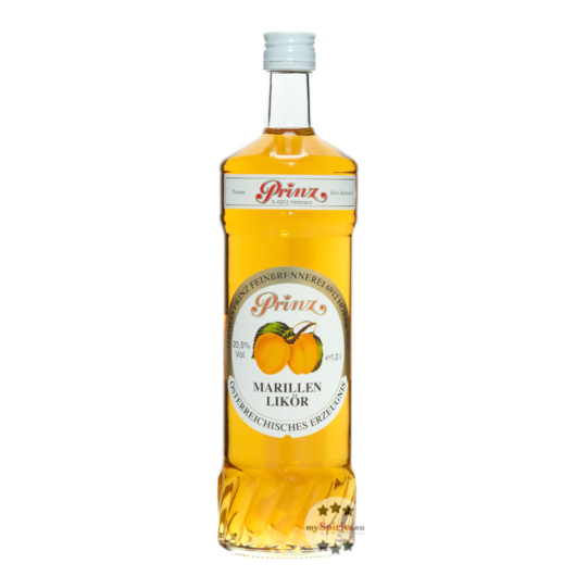 Prinz Marillenlikör - Likör aus Marillen / 20,5 % Vol. / 1,0 Liter-Flasche