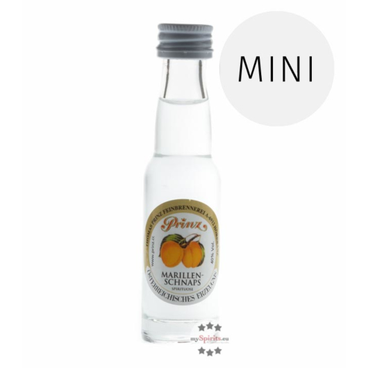 Prinz: Marillen-Schnaps / 40% Vol. / 0,02 Liter - Flasche