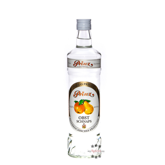 Prinz: Obstschnaps aus Äpfeln und Birnen / 40 % Vol. / 0,7 Liter - Flasche