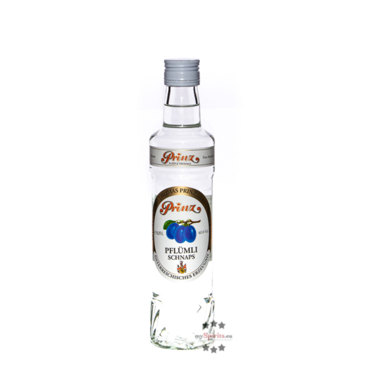 Prinz: Pflümli-Schnaps / 40% Vol. / 0,35 Liter - Flasche