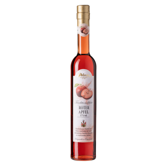 Prinz: Roter Apfel Traditionslikör / 17 % Vol. / 0,5 Liter-Flasche