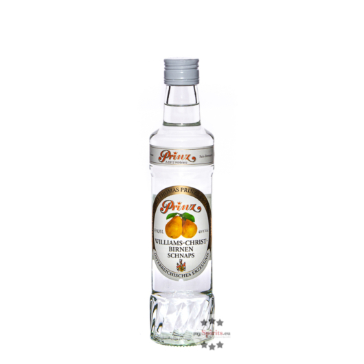 Prinz: Williams-Birnen Schnaps / 40% Vol. / 0,35 Liter - Flasche