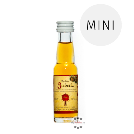 Prinz: Zirberla Zirbenlikör Miniatur / 30% Vol. / 0,02 Liter - Flasche