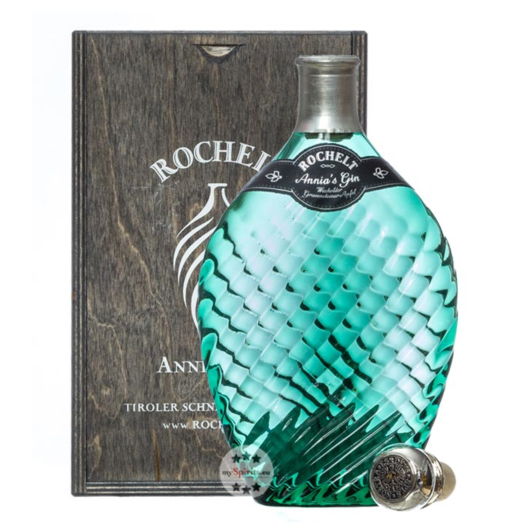 Rochelt Annia’s Gin (Sonderedition) / 50 % Vol. / 0,35 Liter-Flasche in Holzkiste