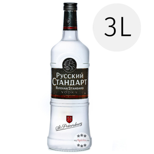 Russian Standard Original Vodka Großflasche / 40 % Vol. / 3,0 Liter-Flasche