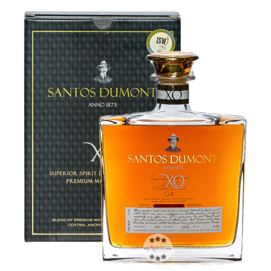 Santos Dumont XO Superior Spirit Drink Made from Rum / 40 % Vol. / 0,7 Liter-Flasche in Geschenkkarton