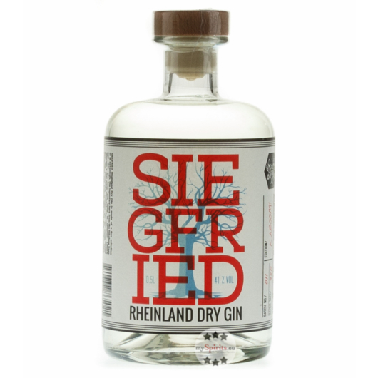 Siegfried Rheinland Dry Gin, Premium London Dry Gin / 41 % vol. / 0,5 Liter-Flasche