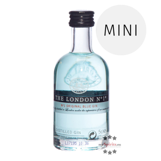 The London No.1 Gin Original Blue Mini / 47 % Vol. / 0,05 Liter-Flasche