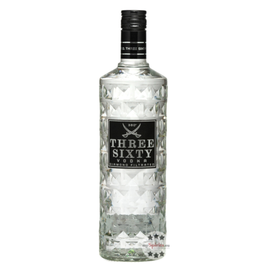 Three Sixty Vodka - Diamond Filtrated / 37,5 % Vol. / 1,0 Liter-Flasche