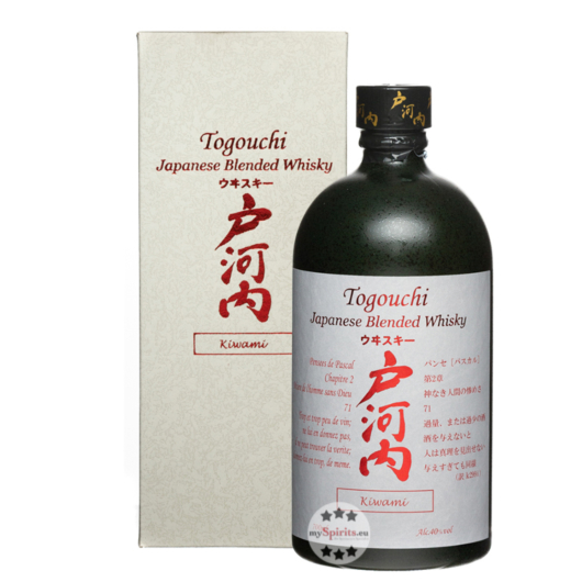 Togouchi Kiwami Japanese Blended Whisky / 40 % Vol. / 0,7 Liter-Flasche in Geschenkkarton