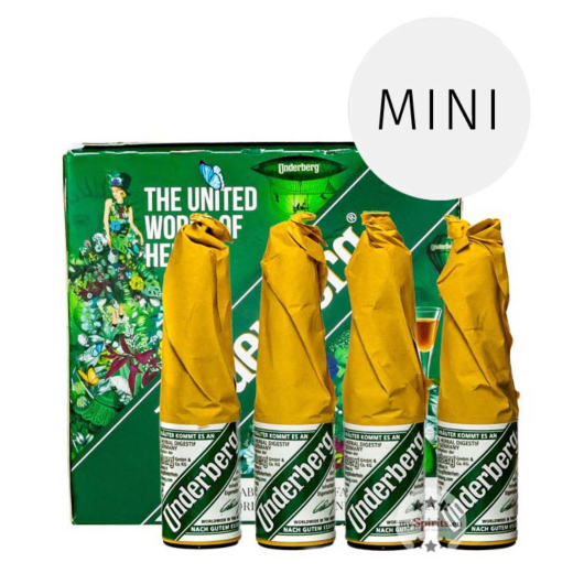 Underberg 4er-Set / 44 % Vol. / 4 x 0,02 Liter-Flasche in Box