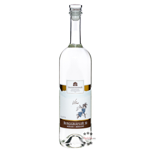 Unterthurner Grappa Burggräfler 50 Meran Vitae / 50 % vol. / 0,7 Liter-Flasche