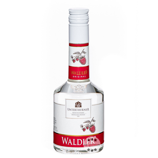 Unterthurner Waldler mit Wald-Himbeergeist / 39 % vol. / 0,2 Liter - Flasche in Geschenk-Karton