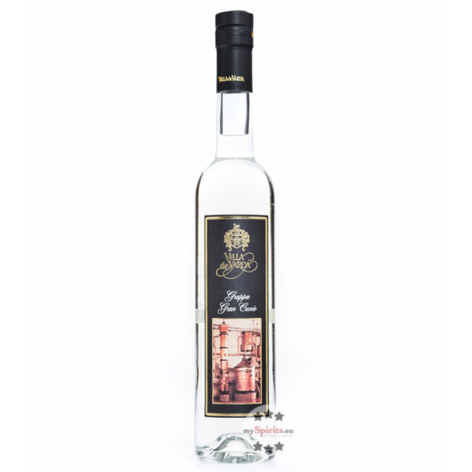 Villa de Varda Grappa Gran Cuvée Mezzolitro – Klarer Grappa Cuvée / 40 % Vol. / 0,5 Liter-Flasche