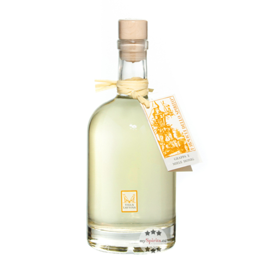 Villa Laviosa Miele Schnaps mit Grappa & Honig / 40 % Vol. / 0,5 Liter-Flasche