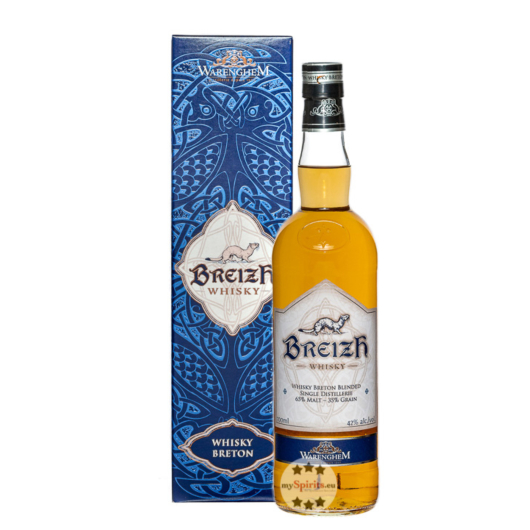 Warenghem: Armorik Breizh Whisky Breton Blended Single Distillerie / 42 % Vol. / 0,7 Liter-Flasche in Geschenkbox