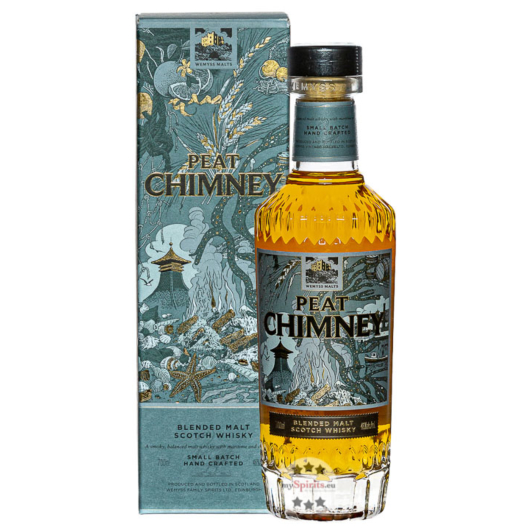 Wemyss Malts Peat Chimney Blended Malt Scotch Whisky / 46 % Vol. / 0,7 Liter-Flasche in Geschenkkarton