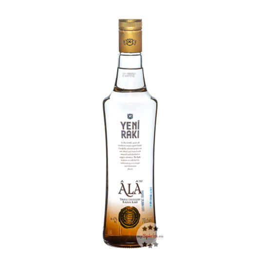 Yeni Raki Âlâ Triple Distilled Raisin Raki / 47 % Vol. / 0,7 Liter-Flasche