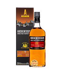 Auchentoshan 12 Jahre Lowland Single Malt Scotch Whisky / 40 % Vol. / 0,7 Liter-Flasche in Geschenkkarton