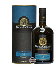 Bunnahabhain 18 Jahre Islay Single Malt Scotch Whisky / 46,3 % Vol. / 0,7 Liter-Flasche in Geschenkdose