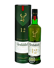 Glenfiddich 12 Jahre Single Malt Scotch Whisky / 40 % Vol. / 0,7 Liter-Flasche in Geschenkbox