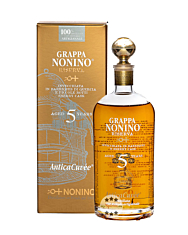 Nonino Grappa Riserva AnticaCuvée 5 Jahre / 43 % vol. / 0,7 Liter-Flasche im Geschenk-Karton