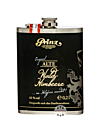 Prinz Flachmann Alte Wald-Himbeere im Holzfass gereift / 41 % Vol. / 0,2 Liter-Flasche aus Edelstahl 