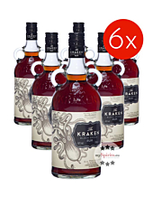 The Kraken Black Spiced Spirit Drink auf Rum-Basis / 40 % Vol. / 6 x 0,7 Liter-Flasche