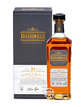 Bushmills 21 Jahre Single Malt Irish Whiskey Three Woods / 40 % Vol. / 0,7 L Flasche in Geschenkbox