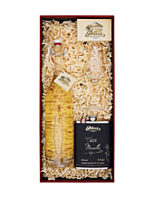 Prinz Geschenkset Alte Marille Variation / 41% vol / 1 x 0,5l & 1 x 0,2l & 1x Prinz Kelch in Deko-Box