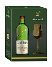 Glenfiddich 12 Jahre Single Malt Scotch Whisky / 40 % Vol. / 0,7 Liter-Flasche in Geschenkset