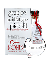 Grappa Nonino: Cru Picolit Grappa Monovitigno / 50 % vol. / 0,5 Liter-Flasche mundgeblasen im Geschenk-Karton