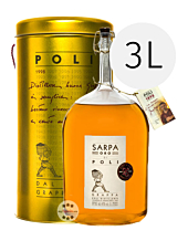 Poli Grappa Sarpa Oro di Poli Big Mama / 40 % Vol. / 3,0 Liter-Flasche in Geschenkdose