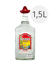 Sierra Tequila Silver / 38 % Vol. / 1,5 Liter-Flasche mit rotem Hut