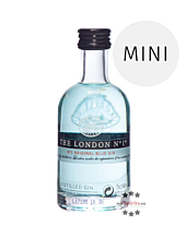 The London No.1 Gin Original Blue Mini / 47 % Vol. / 0,05 Liter-Flasche