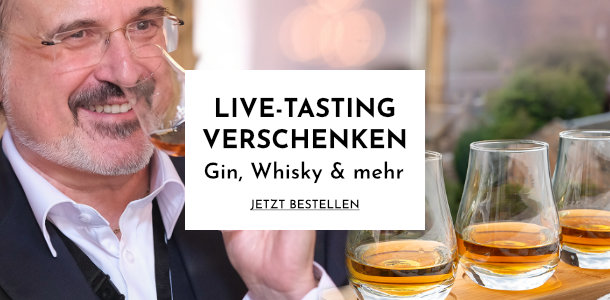 Live-Tasting Verschenken - Gin, Whisky & mehr. Jetzt bestellen