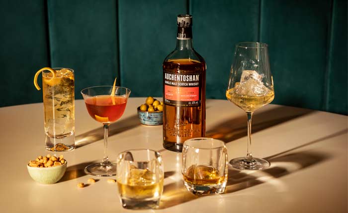 Auchentoshan 12 Jahre Whisky eignet sich hervorragend für zahlreiche Cocktails