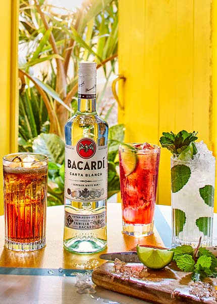 Bacardi Carta Blanca ist ideal für Rum-Cocktails